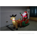 Christmas inflatable Santa in Reindeer Sleigh